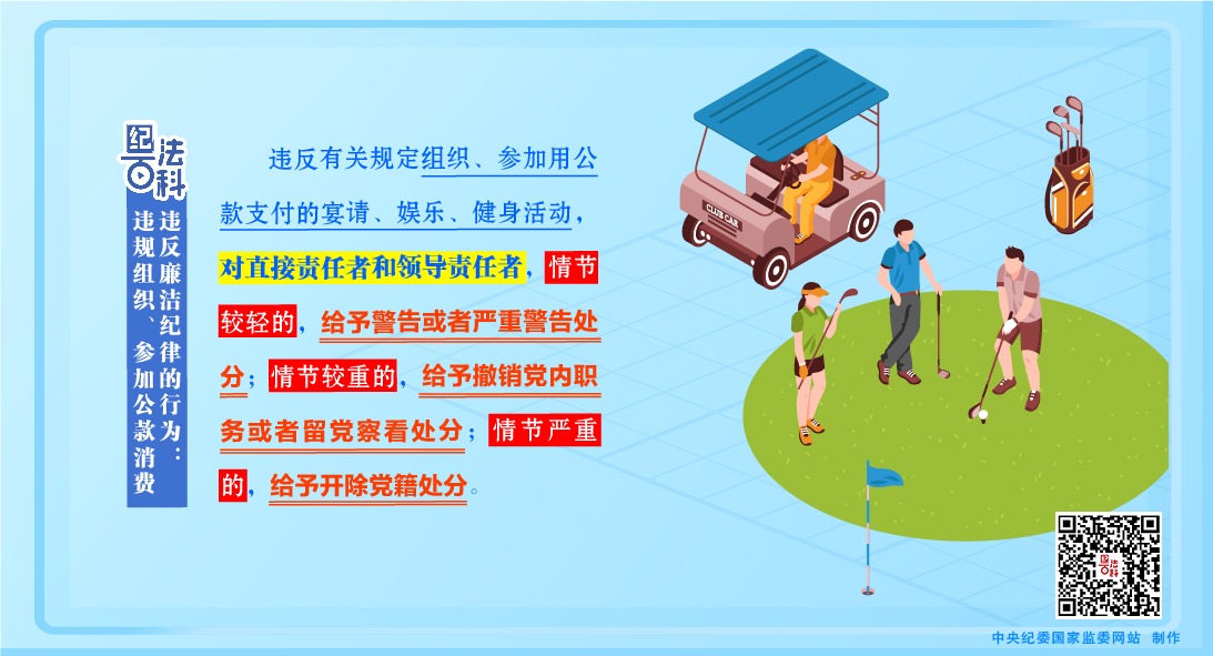 纪法百科丨违反廉洁纪律的行为：违规组织、参加公款消费