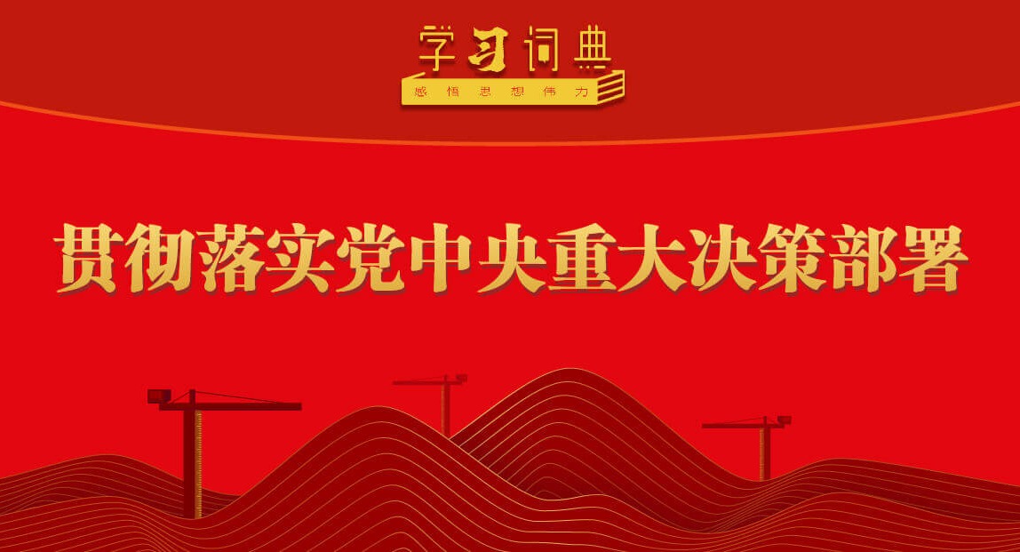 学习词典·五次全会丨贯彻落实党中央重大决策部署