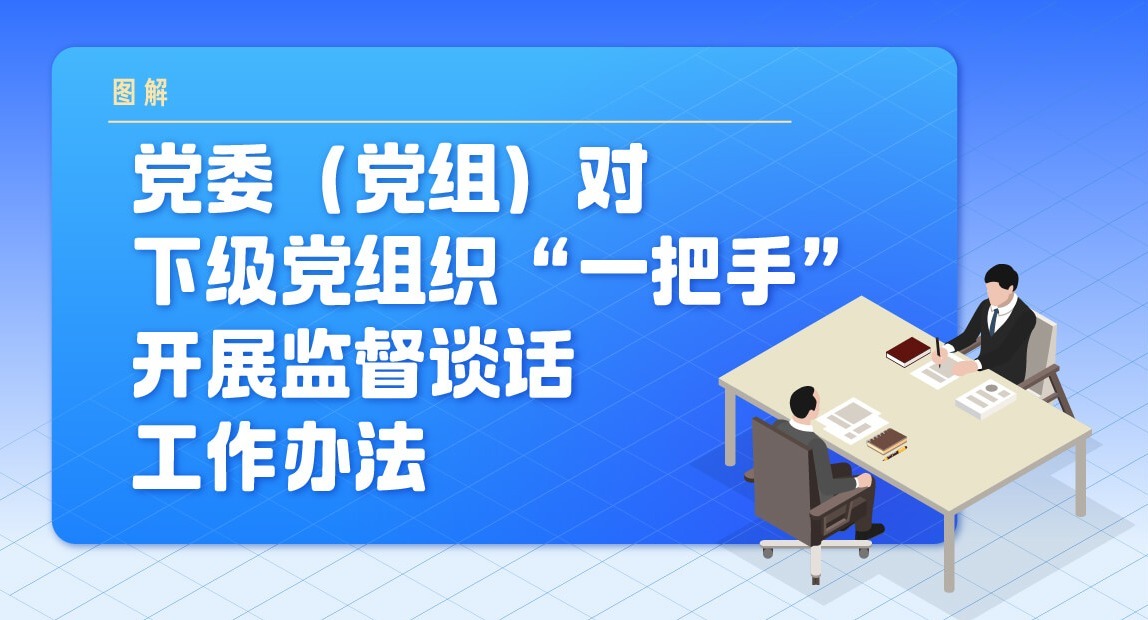 图解丨党委（党组）对下级党组织“一把手”开展监督谈话工作办法