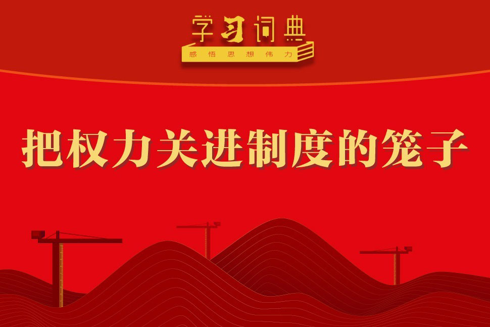 学习词典•树立和践行正确政绩观丨把权力关进制度的笼子